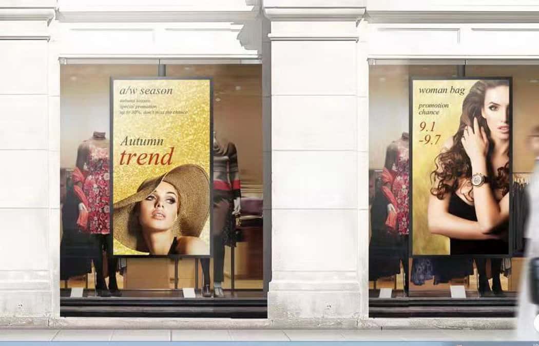 Window Advertising LCD Displays 101 min Window Advertising LCD Displays