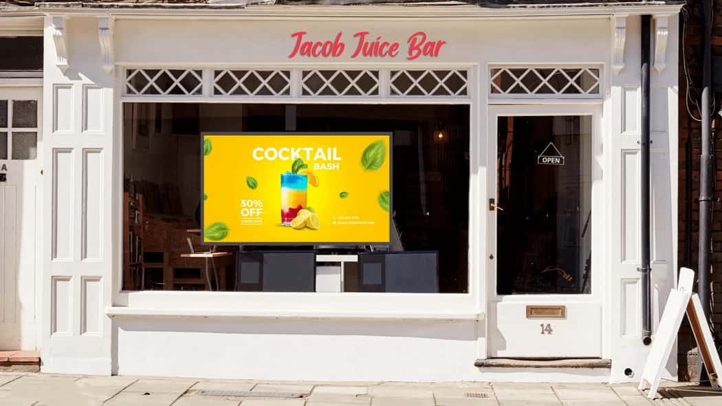 Window Advertising LCD Displays 103 min Window Advertising LCD Displays